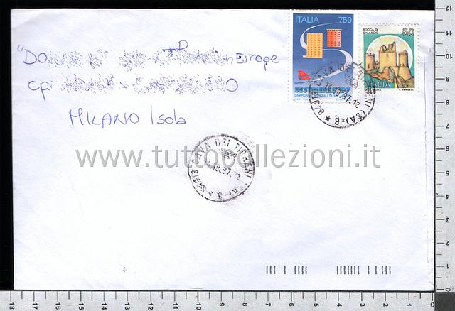 Collezionismo di storia postale buste viaggiate affrancatura tariffe postali degli anni 1990-99